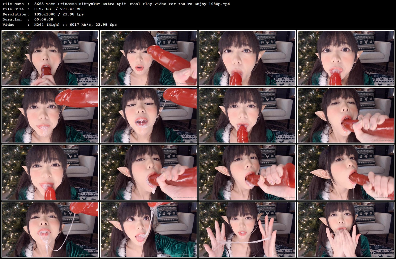 3663 Teen Princess Kittyxkum Extra Spit Drool Play Video For You To Enjoy 1080p mp4
