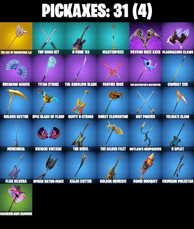 pickaxes comp