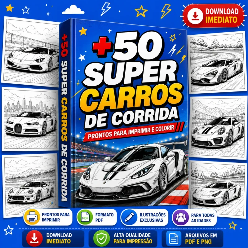 Pack +50 Super Carros de Corrida