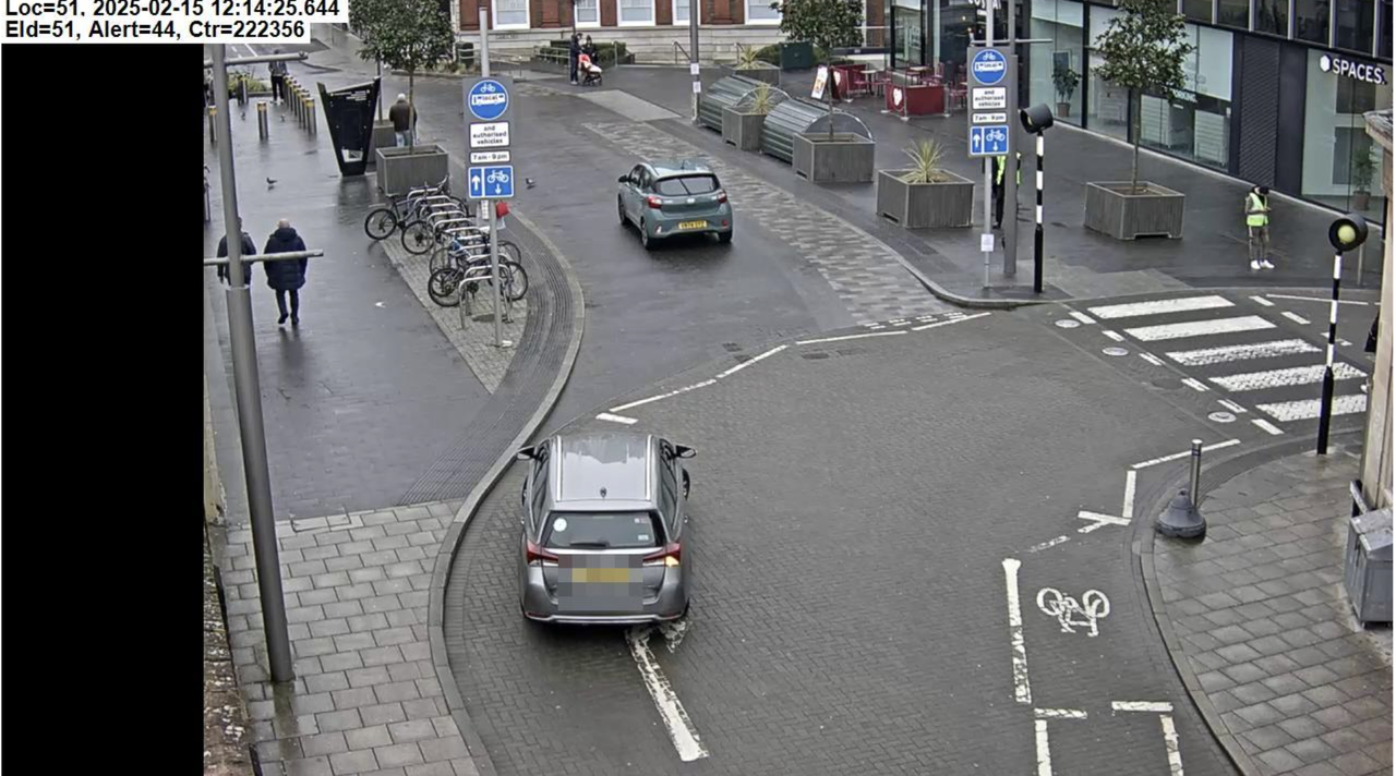 Woking Bus Lane fine closer in lane