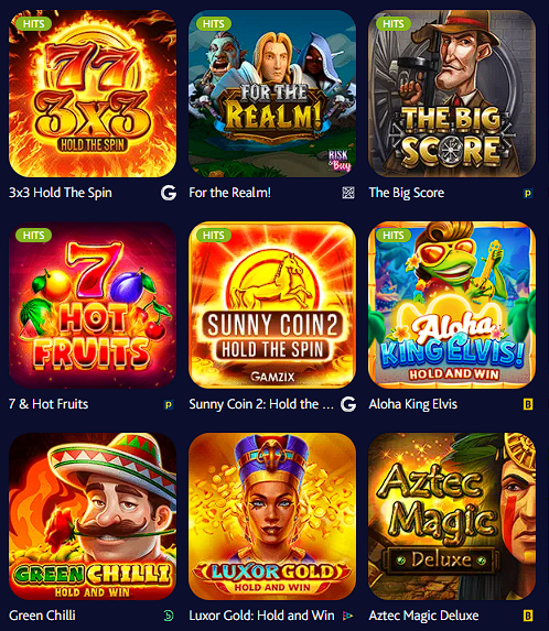 The most sought-after and popular games available at 7Bit Casino