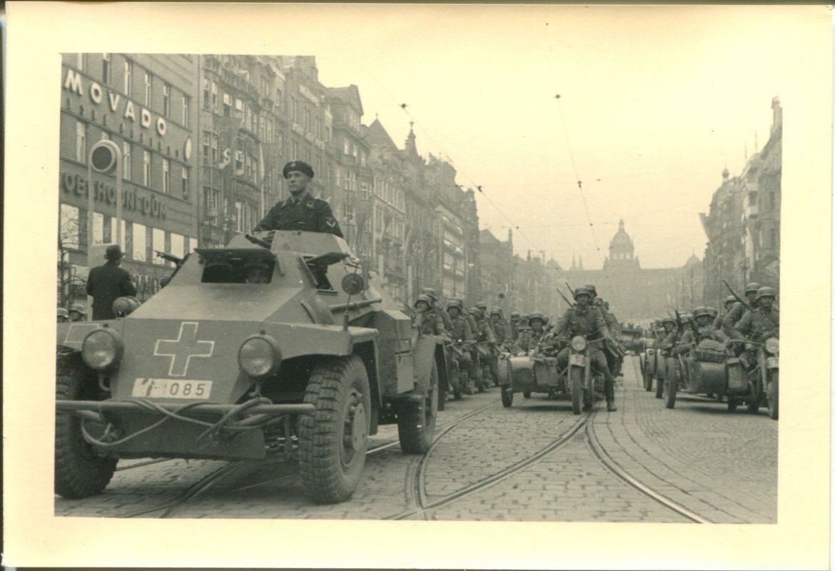 Spähpanzer Kradschützen Krad Parade auf dem Wenz