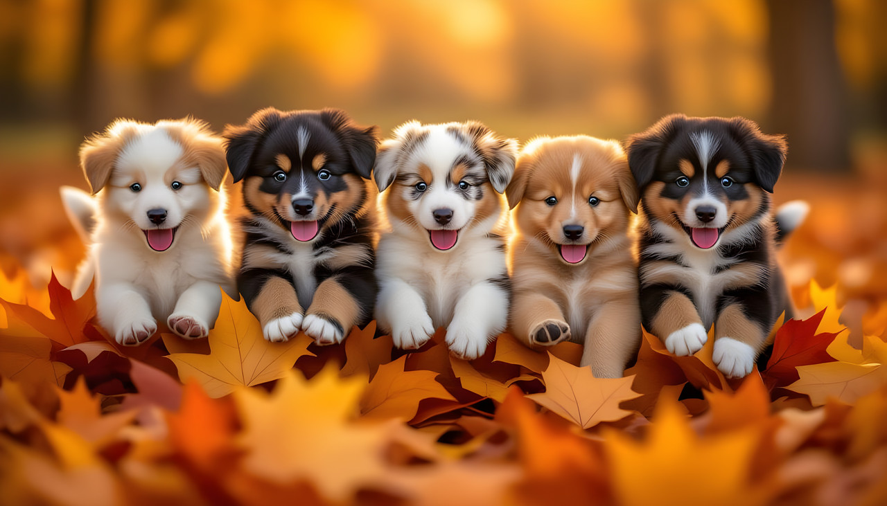 Autumn Puppies