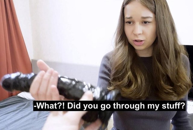 Stepbro Find Stepsis Huge Dildo Toys And After Fuck Her 15