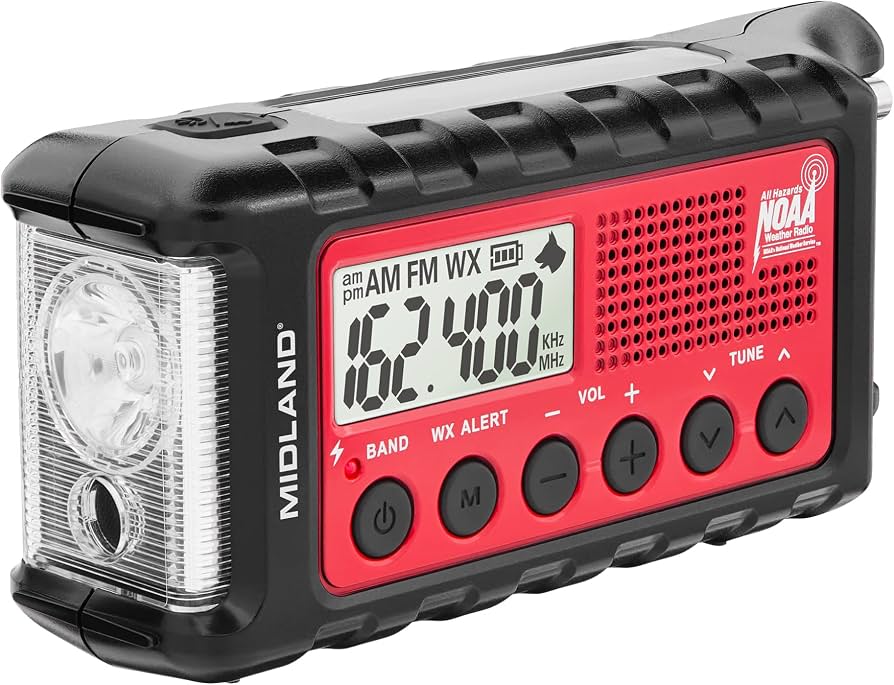 Midland ER310 Emergency Crank Weather AM FM Radio