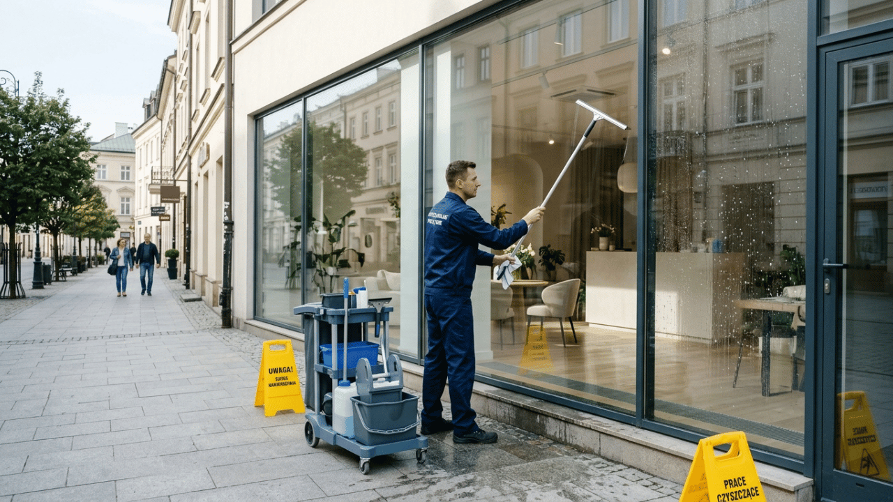 Jak często myć okna i witryny sklepowe w Lublinie? Poradnik dla firm