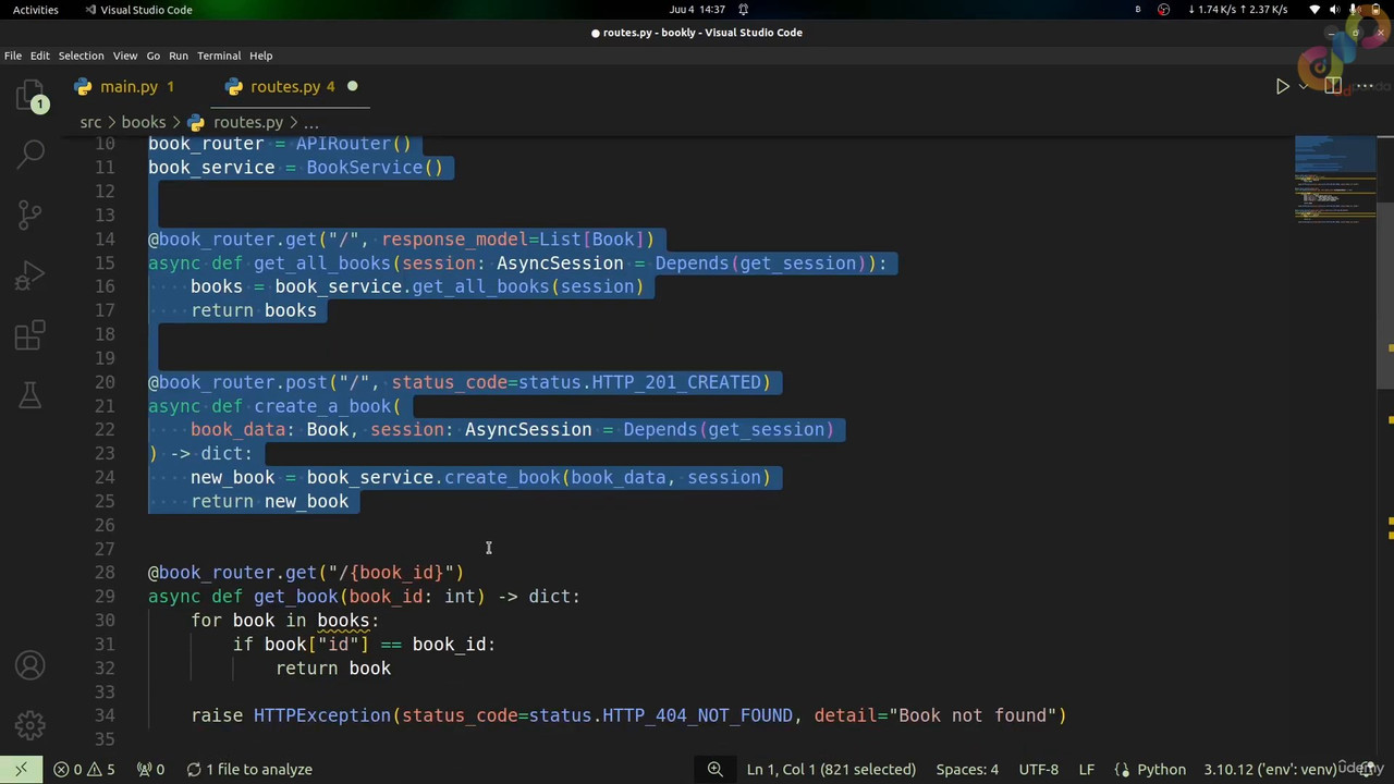 6 CRUD with Async SQLModel Introduction to Dependency Injection Part 6 mp4 0002