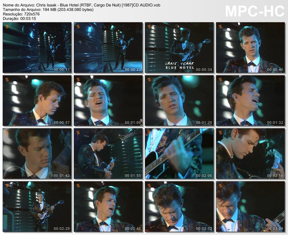 Chris Isaak - Blue Hotel (RTBF, Cargo De Nuit) [1987]CD AUDIO.vo