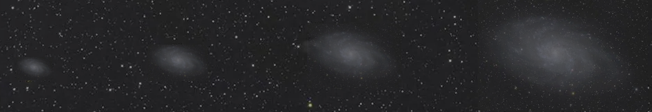 si nos acerc�ramos a una galaxia