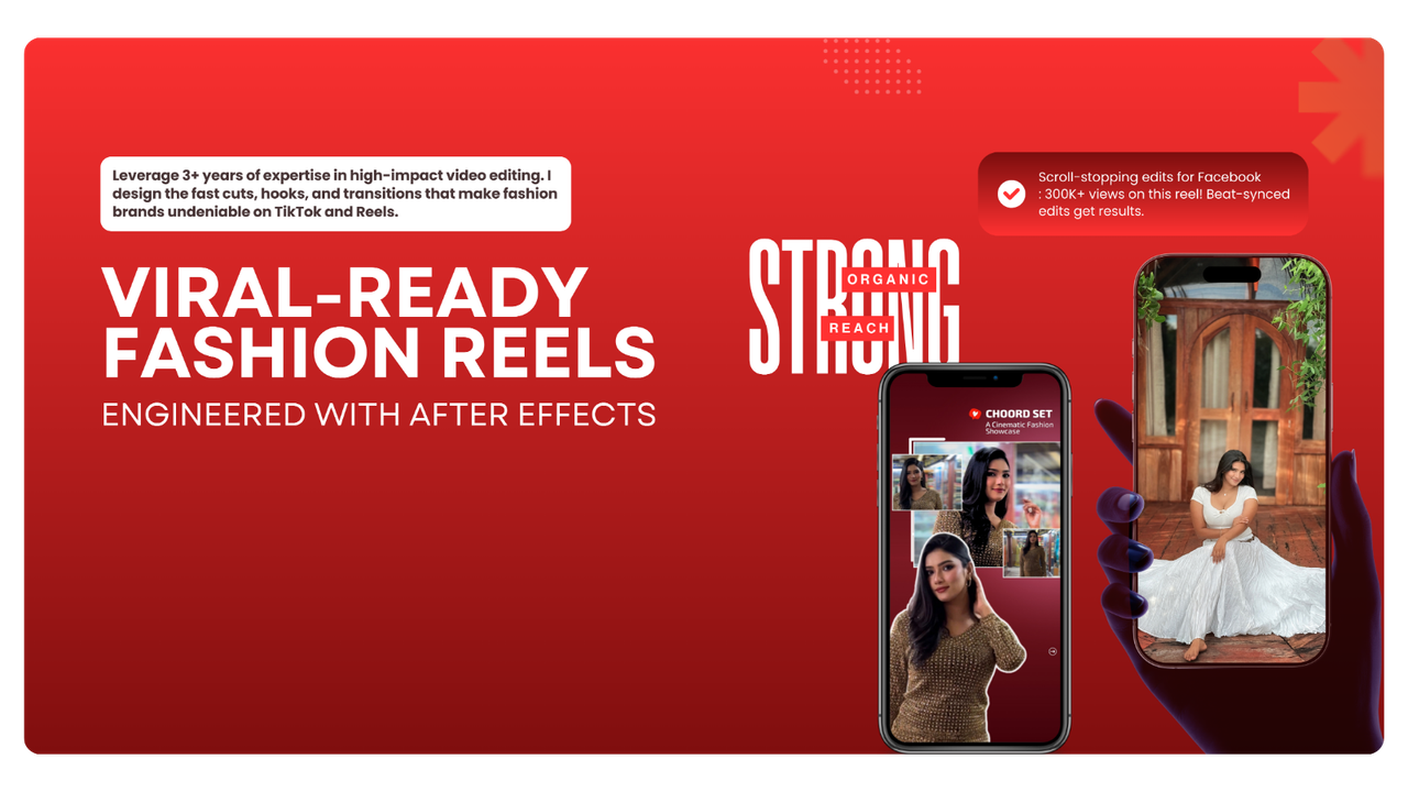 Viral-Ready Fashion Reels Engineered with Adobe After Effects - High-impact short-form fashion video editing by The Galib Groove