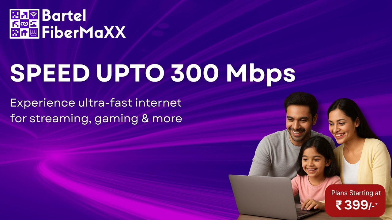 Bartel high-speed fiber internet connection for homes