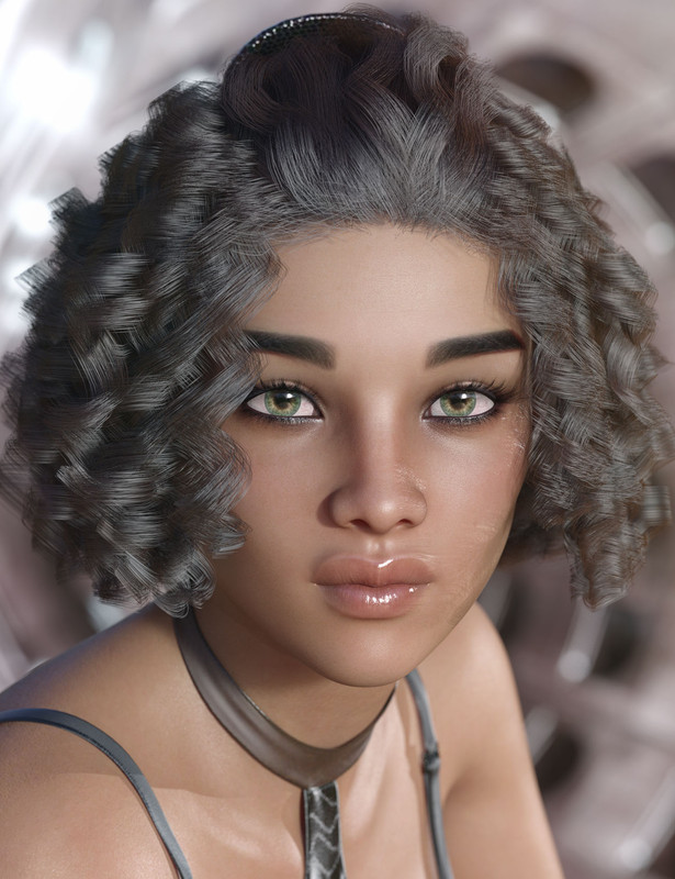 dForce Deja Hair for Genesis 3 and 8 Female(s)	