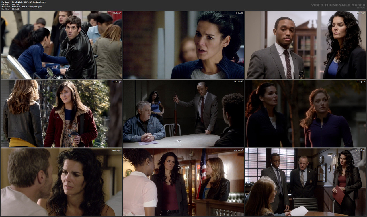 Rizzoli & Isles S04E01 We Are Family.mkv