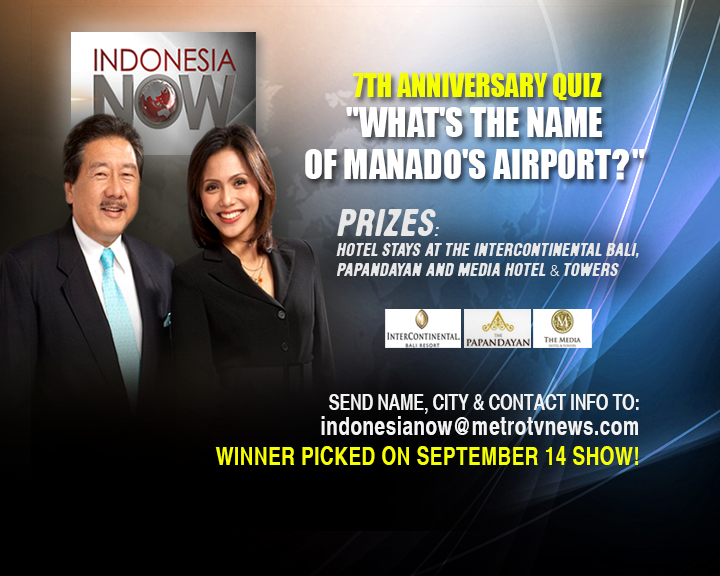 Dalton Tanonaka dan Aini Effendy dalam acara Indonesia Now di Metro TV.