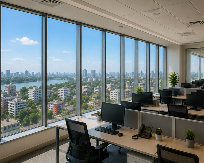 Office Window Film Installation in Vijayawada