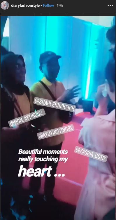 Tangkap layar pertemuan Shaheer Sheikh dengan orangtua Ayu Ting Ting.