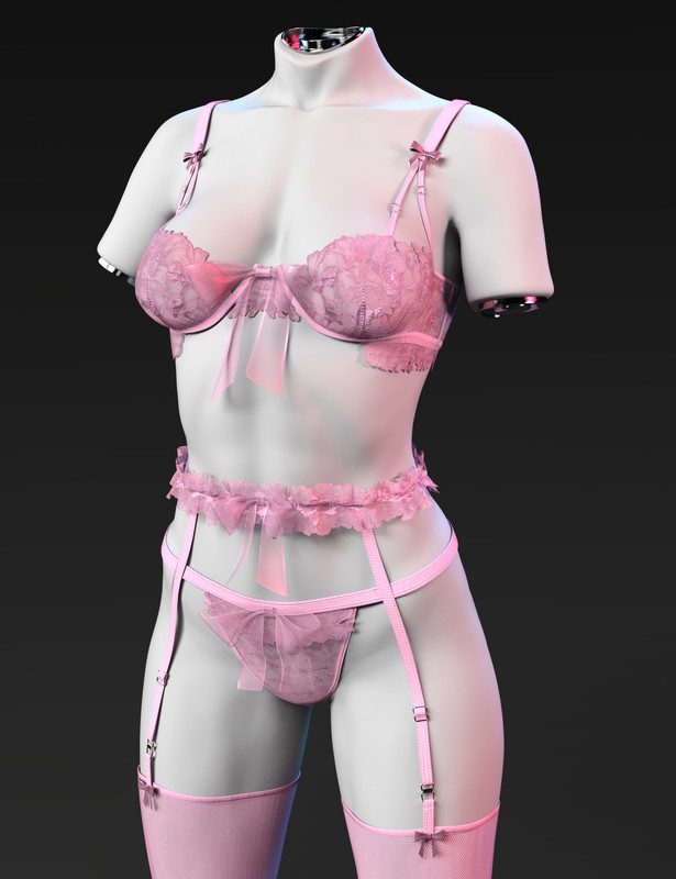 X-Fashion Soft Secrets Lingerie for Genesis 9