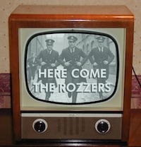Here come the Rozzers on black and white TV