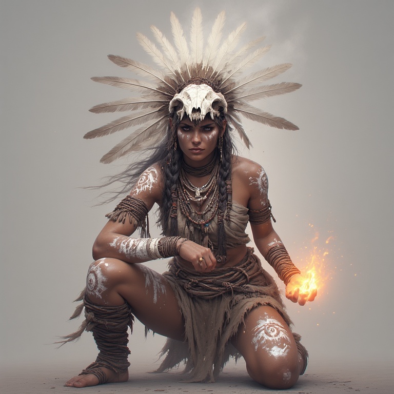 A-powerful-tribal-warrior-woma-(26)