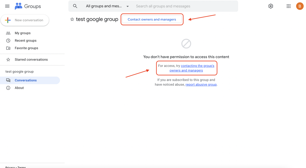 Google Groups Instructions 