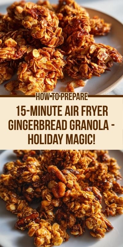 40 15 Minute Air Fryer Gingerbread Granola Holiday Magic