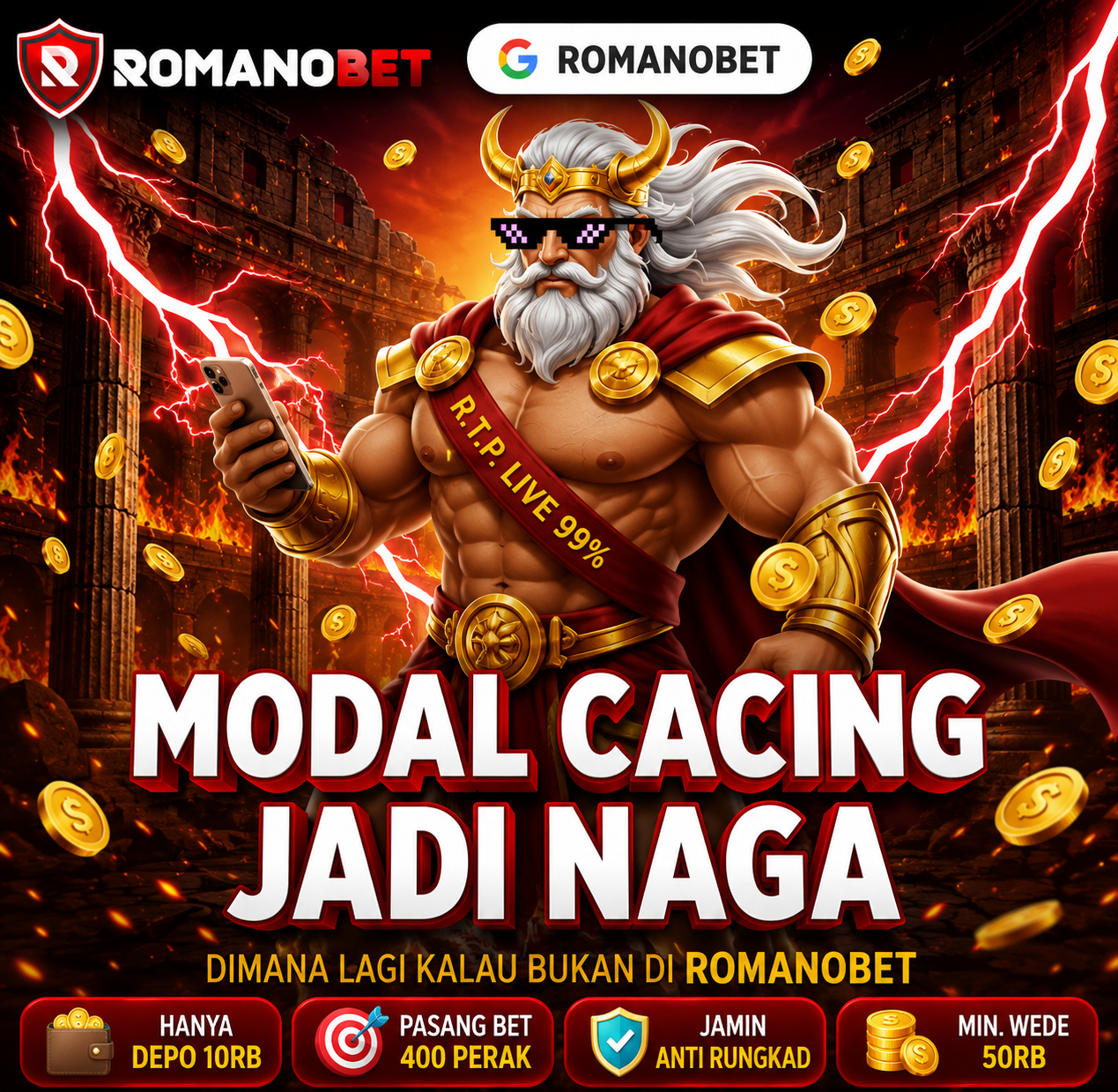 ROMANOBET Front Black 
