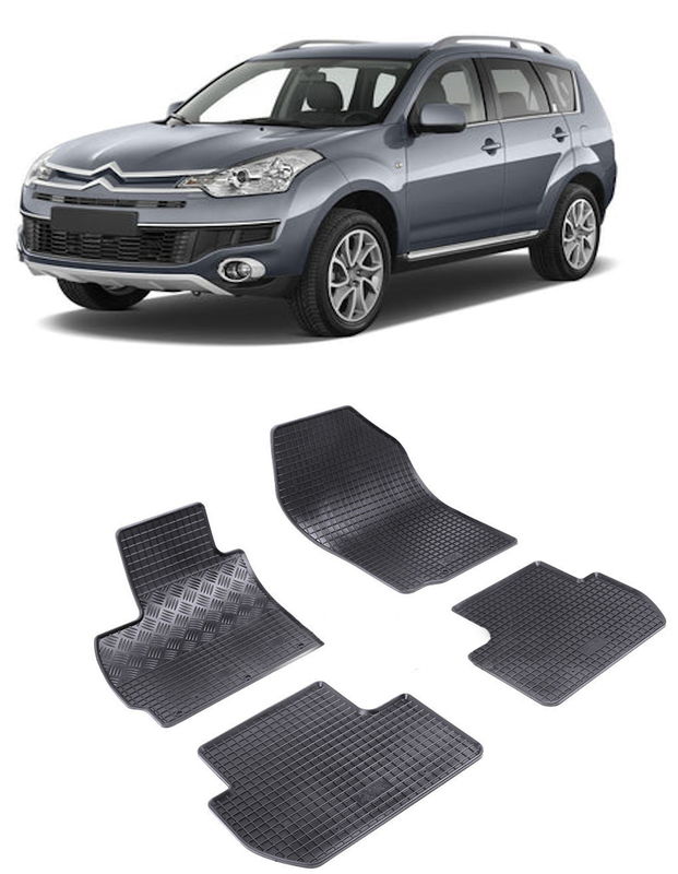 Set 4 covorase Citroen C-Crosser 2007-2012, din cauciuc 100%, compatibile cu autoturismul CITROEN C-Crosser