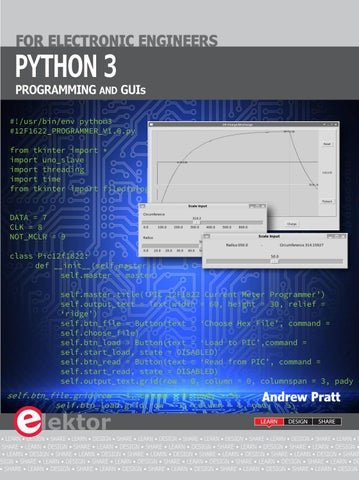 Python 3: Programming and GUIs for Electronic Engineers