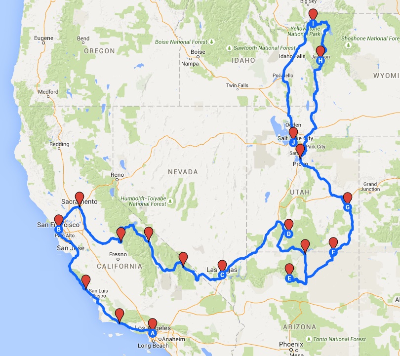 My West USA road trip: un viaje de película. - Blogs de USA - Preparativos y experiencias que pueden ayudar (1)