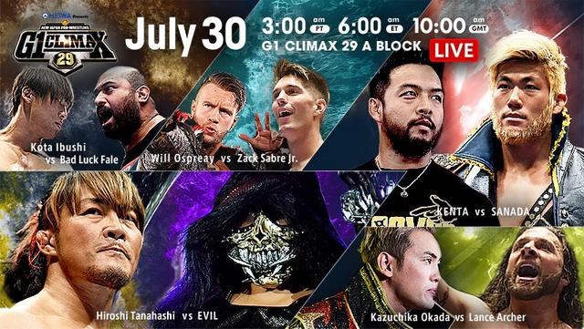 NJPW G1 Climax 29 30/07/2019 Day 11