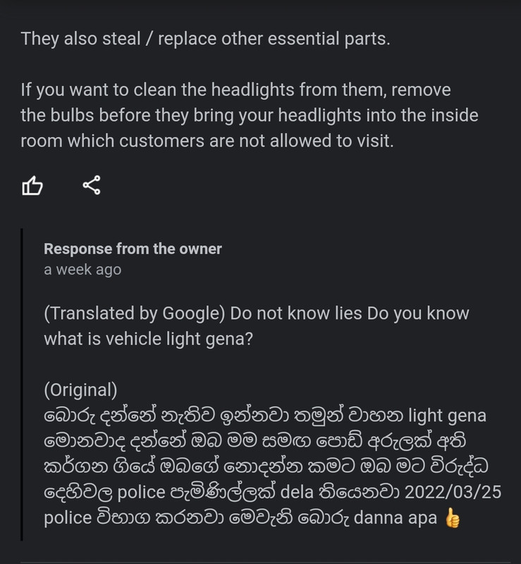 Headlight Cleaning in Sri Lanka ElaKiri