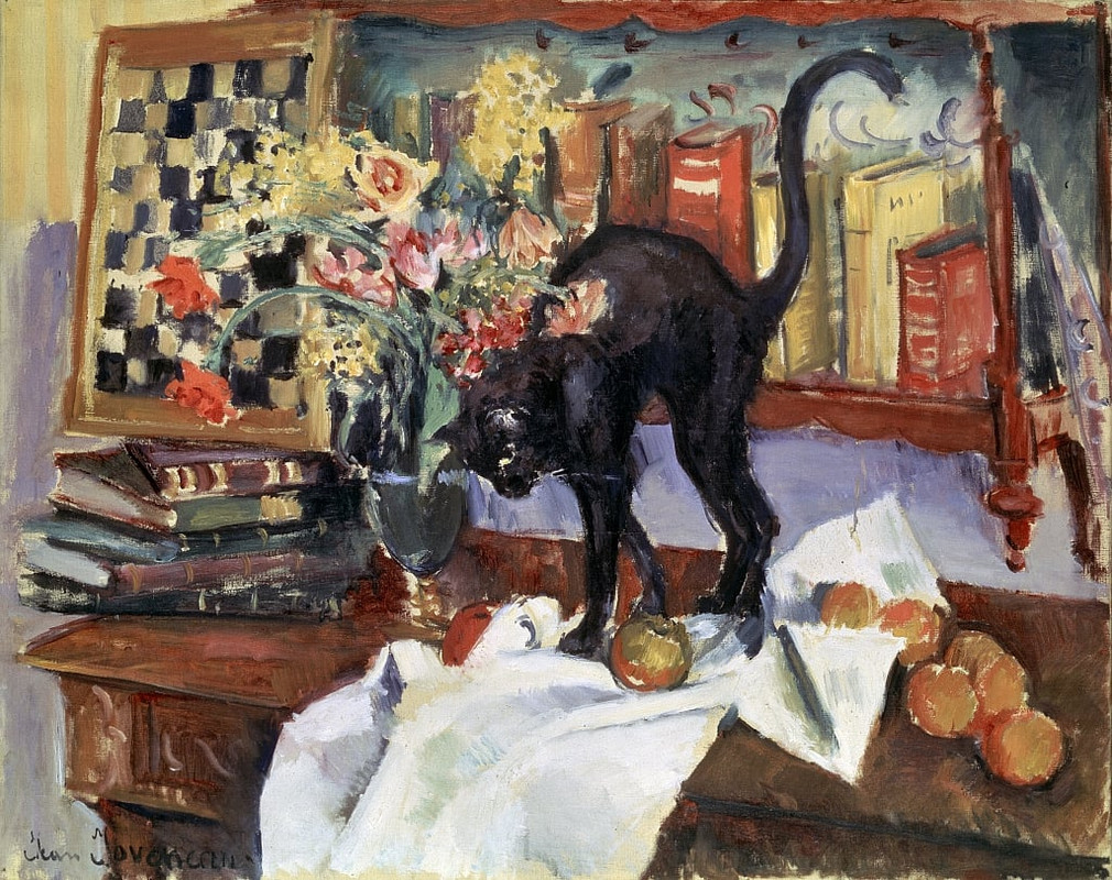 Jean-Joveneau-Still-Life-with-a-Cat-1912-Meister-Drucke-698038-1