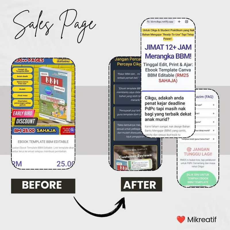 Mockup Panduan Sales Page