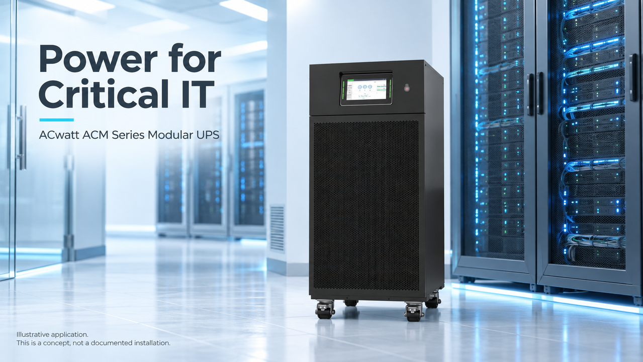 ACwatt ACM Series modular UPS article visual