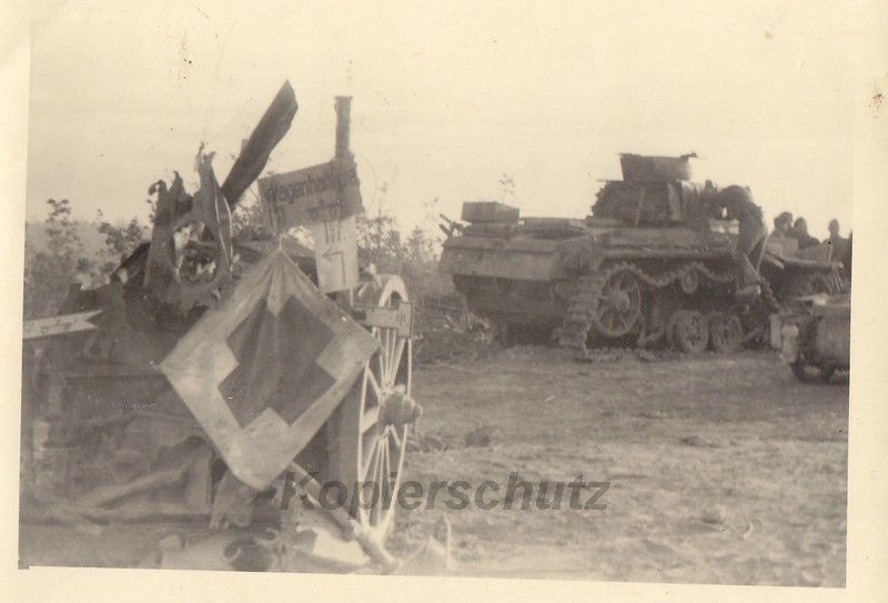 zerstörter deutscher Panzer III bei Kursk Ostfro