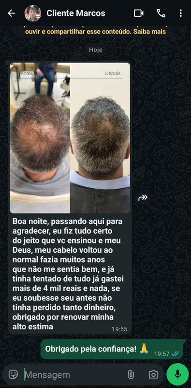 Conversa WhatsApp Cliente 1