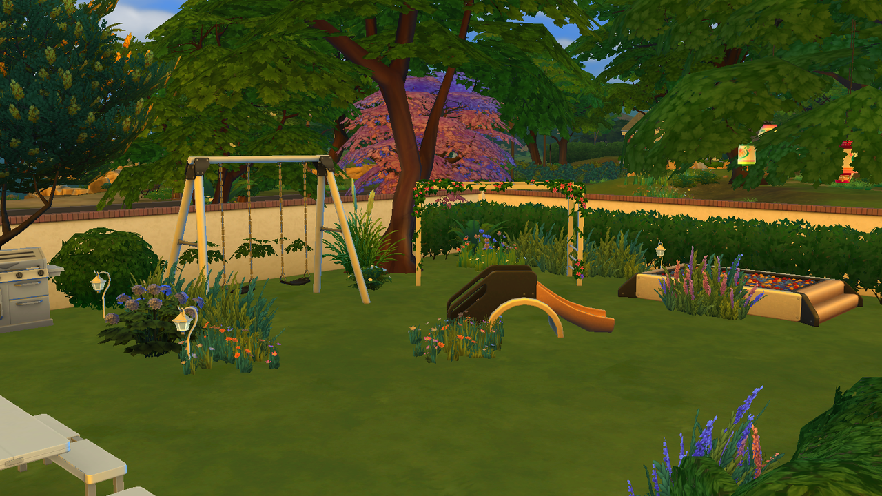 Hellohello: Domy (TS4) Magnolia-Garden-Park-15