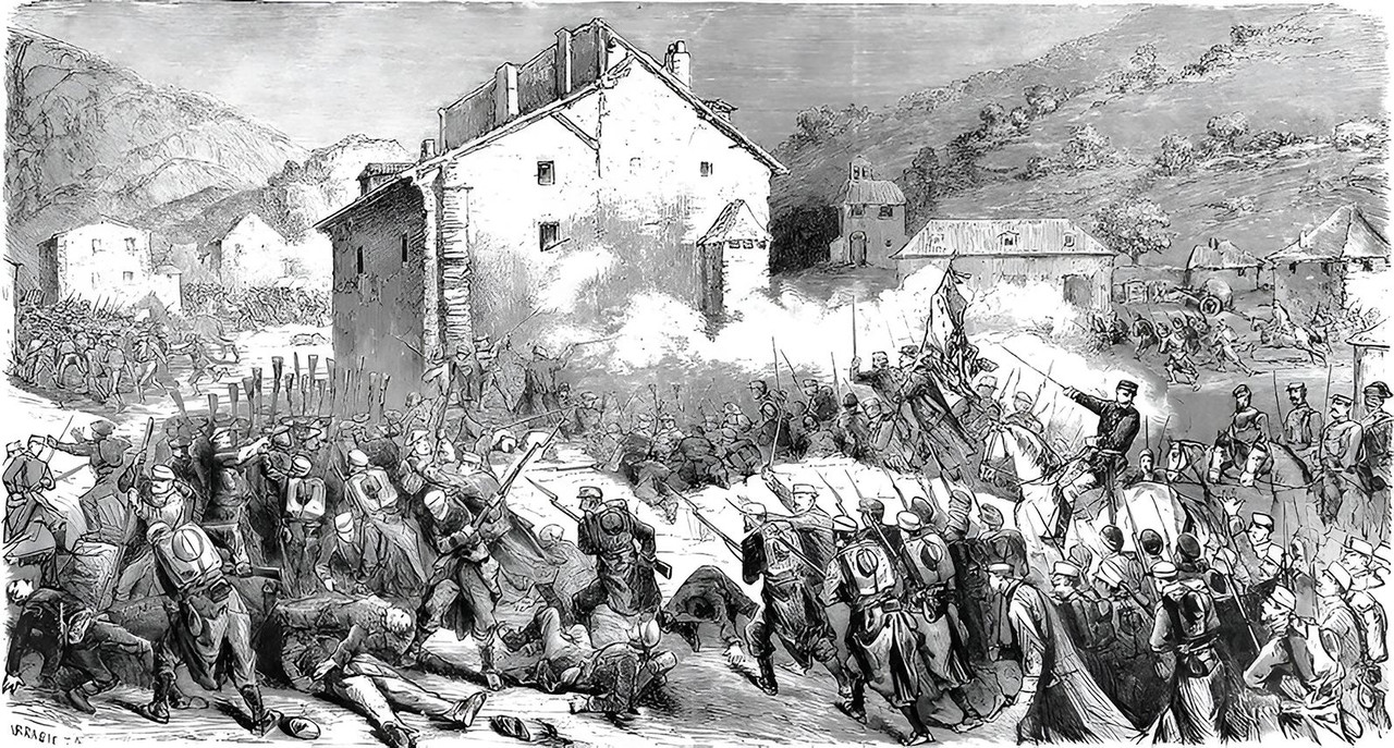 Carlista,accion de oroquieta,Daniel vierge