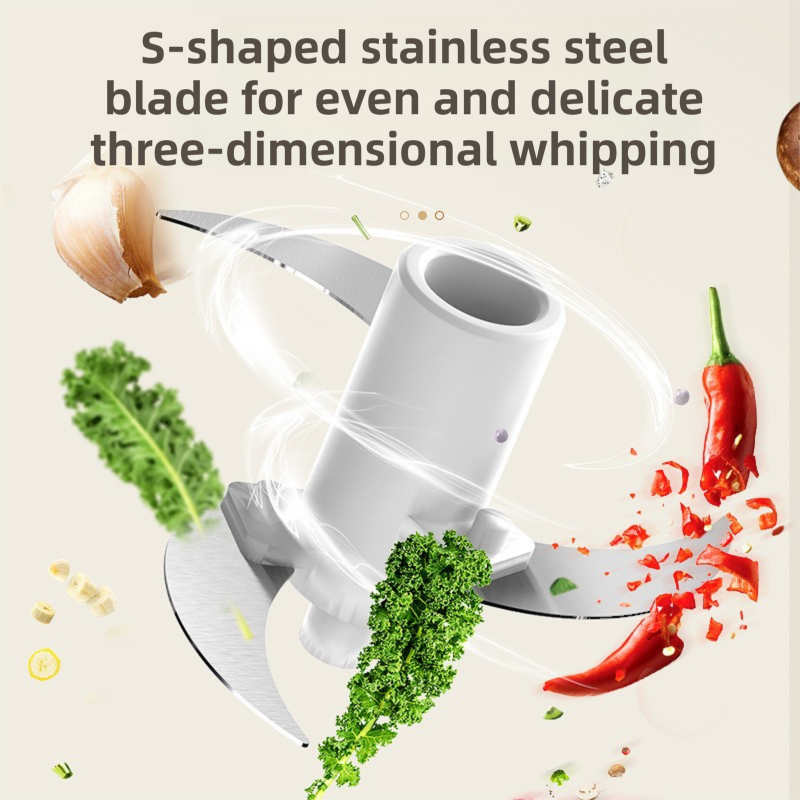 Green Wireless Electric Kitchen Grinder - Portable 150ml Baby Food Maker with 3 Stainless Steel Blades, USB Charging