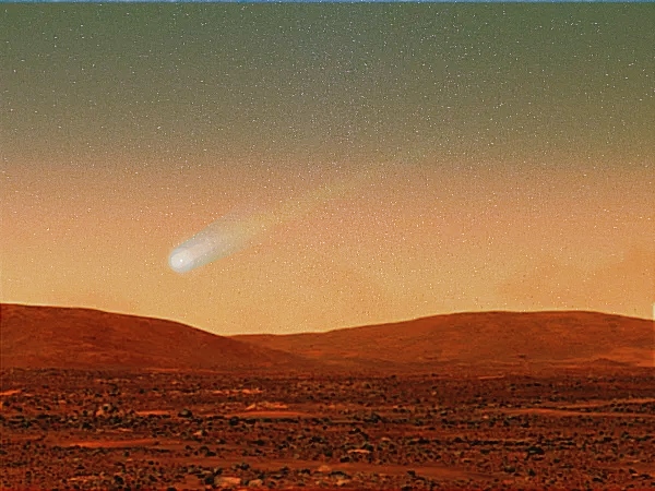 cometa c2013 a1 Siding Spring hipot�ticamente desde Marte