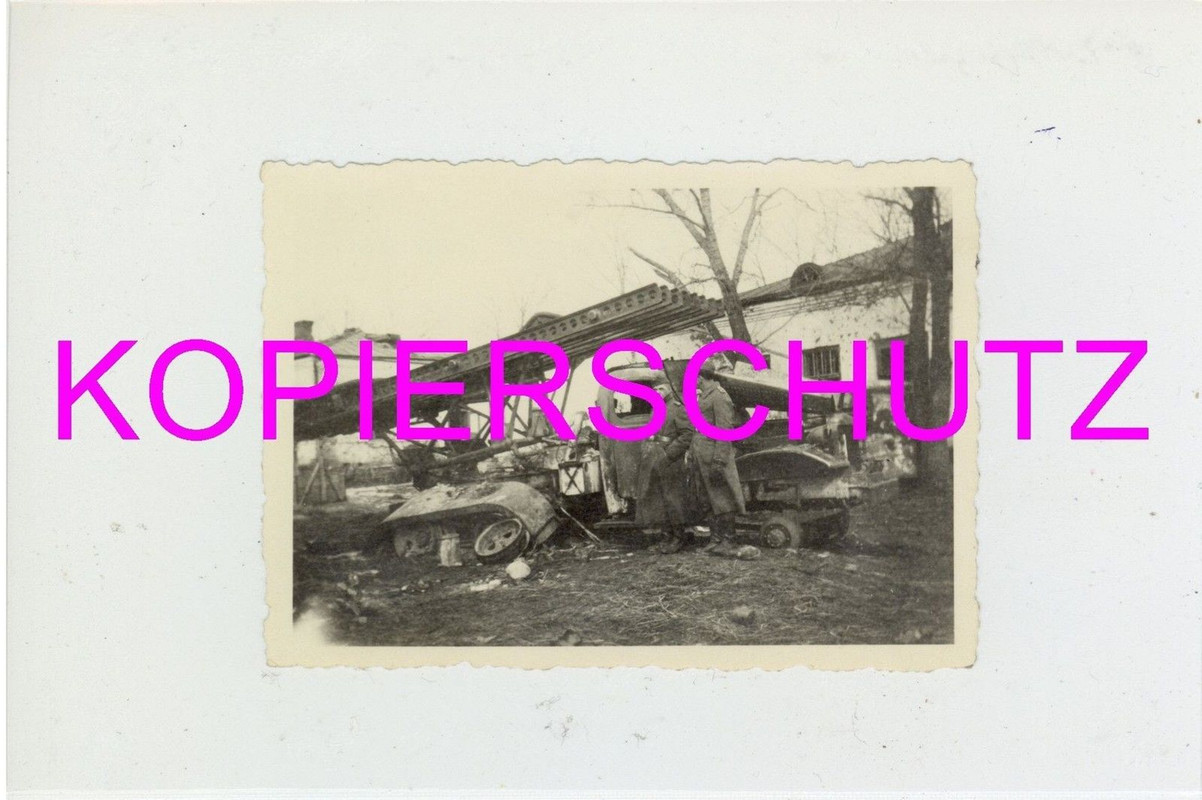 ZERSTÖRTE STALINORGEL RUSSLAND PANZER OSTFRONT F