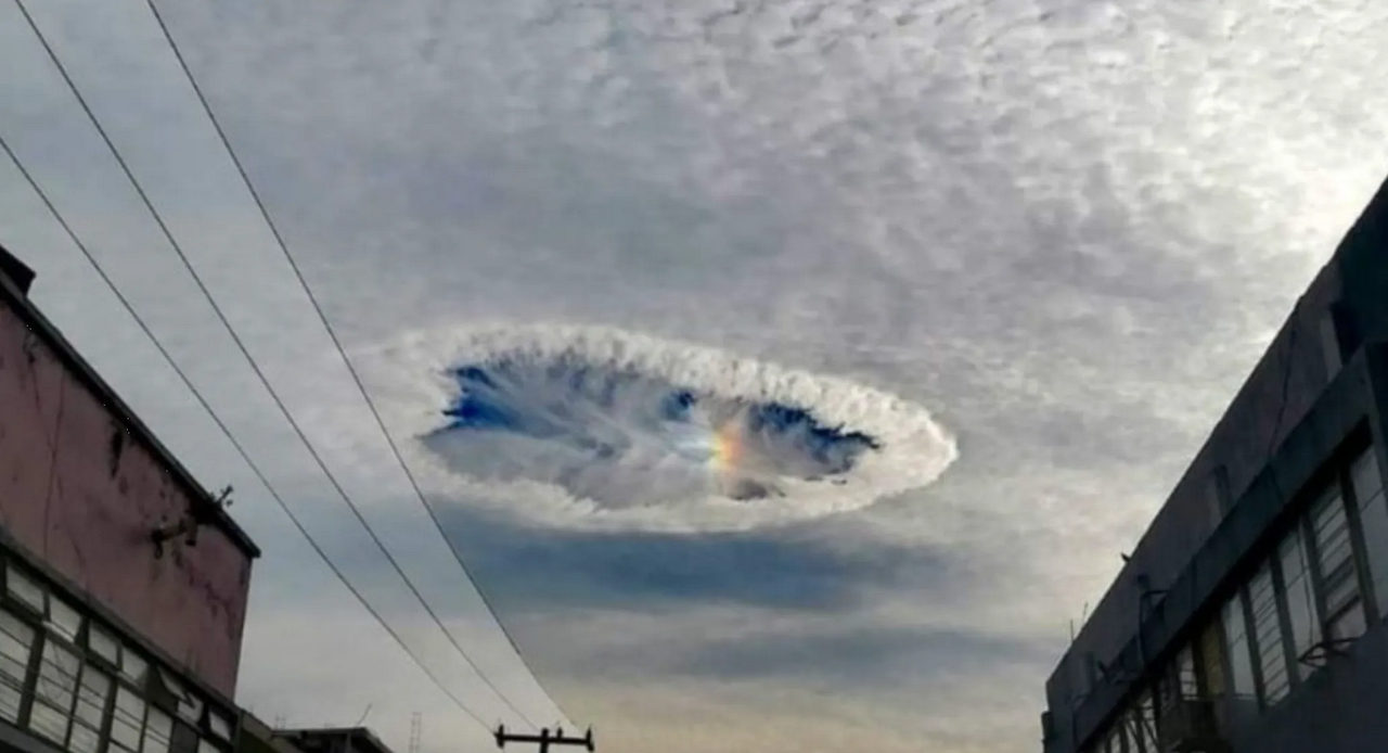 Efectos de frente frío dejan extraño agujero en el cielo de Chiapas: fotos