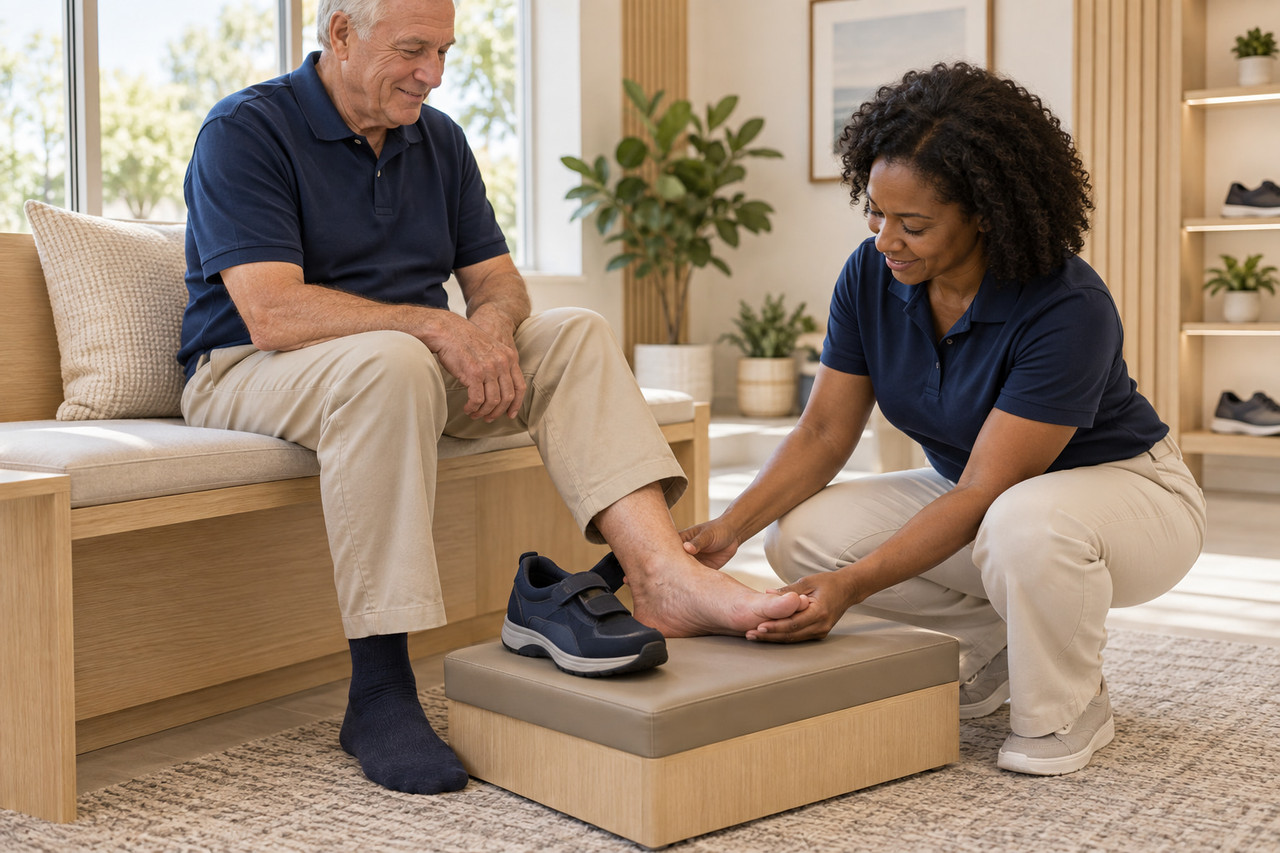 Carter Foot Lab footwear fitting for high-risk feet