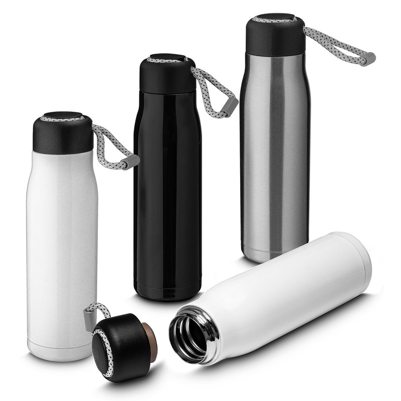 Garrafa Térmica de 550ml com Parede Dupla e Alça Preta