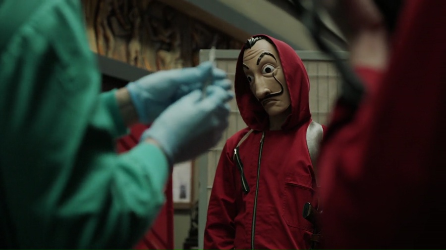 Money Heist 2017 WebRip Season 1 [Hindi + Tamil + Telugu + English] 480p 720p ESub Screenshot