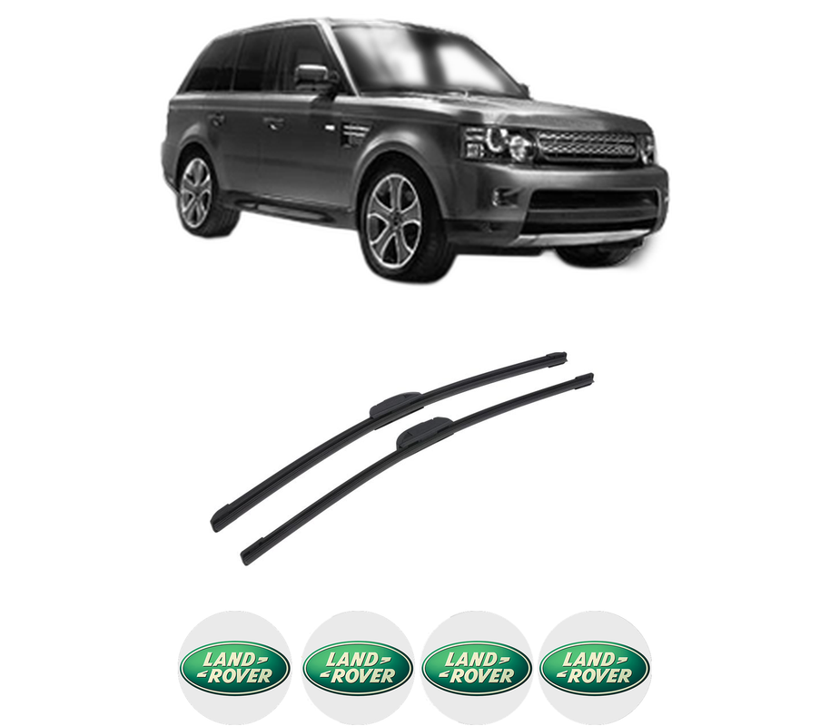 Set stergatoare auto LAND ROVER RANGE ROVER SPORT I (L320) din 2005-2013, pentru parbriz auto, 2 bucati, Bosch Aerotwin Retrofit, din cauciuc siliconat rezistent, 4 Stickere Auto LAND ROVER