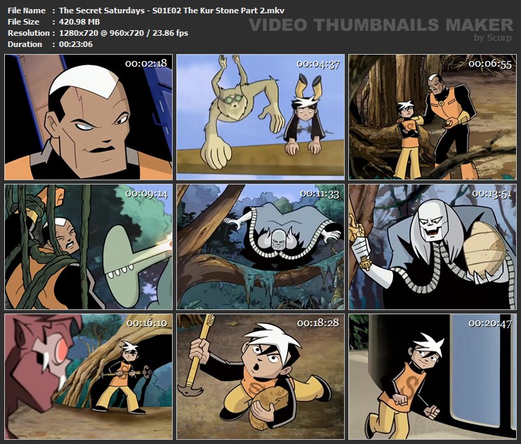 The Secret Saturdays - S01E02 The Kur Stone Part 2.mkv