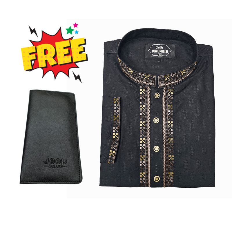 কমফোর্টেবল এমব্রয়ডারেড পাঞ্জাবি প্রিমিয়াম বক্স সহ + ফ্রি ওয়ালেট