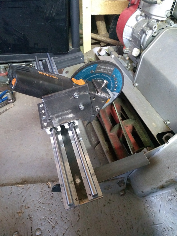 DIY Cylinder mower grinding tool - my solution