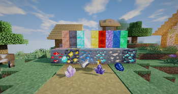 Glowing Ores and Shiny Blocks
